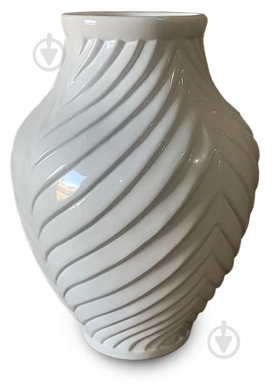 Ваза Линси белая 25 см - фото 1