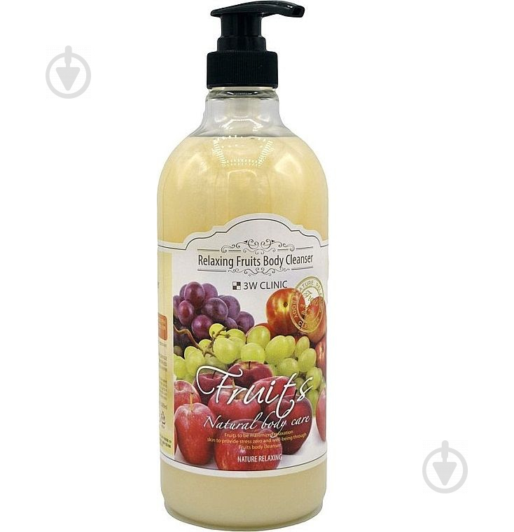 Гель для душу 3W Clinic Фрукти Relaxing Fruits Body Cleanser 1000 мл - фото 1