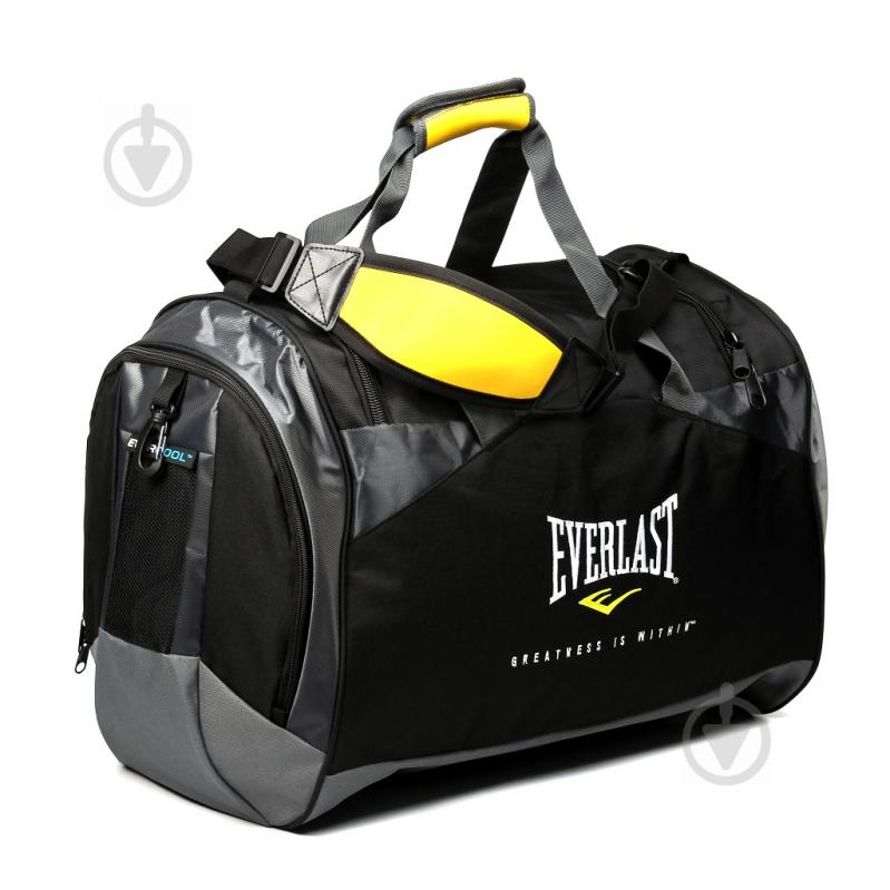 Спортивна сумка Everlast Training EVB03 77 л чорний із сірим - фото 2