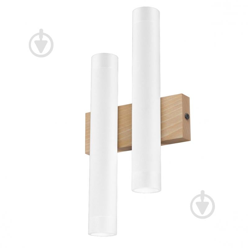 Бра LIGHT SET MLYN 2538 4 x GU5.3 белый/дерево - фото 1