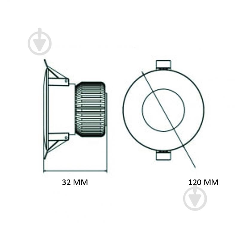 Світильник вбудовуваний (Downlight) HOROZ ELECTRIC ALEXA-12 3CCT 12 Вт 3000-4000-6500 К білий 016-048-1012-010 - фото 2