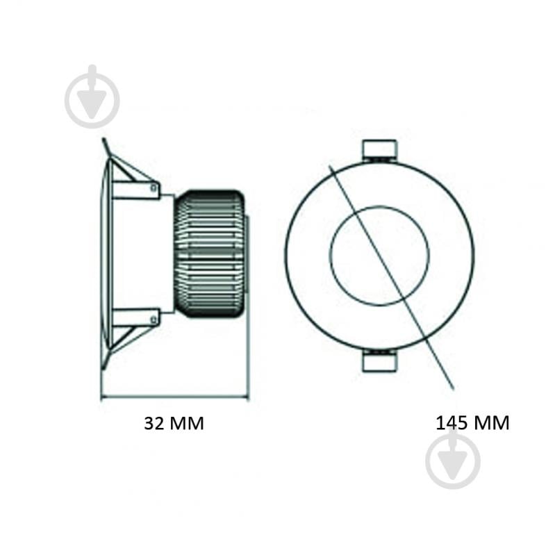 Світильник вбудовуваний (Downlight) HOROZ ELECTRIC ALEXA-20 3CCT 20 Вт 3000-4000-6500 К білий 016-048-1020-010 - фото 2
