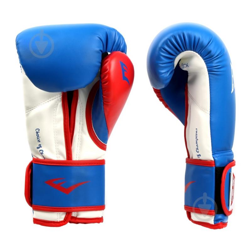 Рукавички тренувальні Everlast Powerlock PU 16oz P00000728 синій із червоним - фото 5