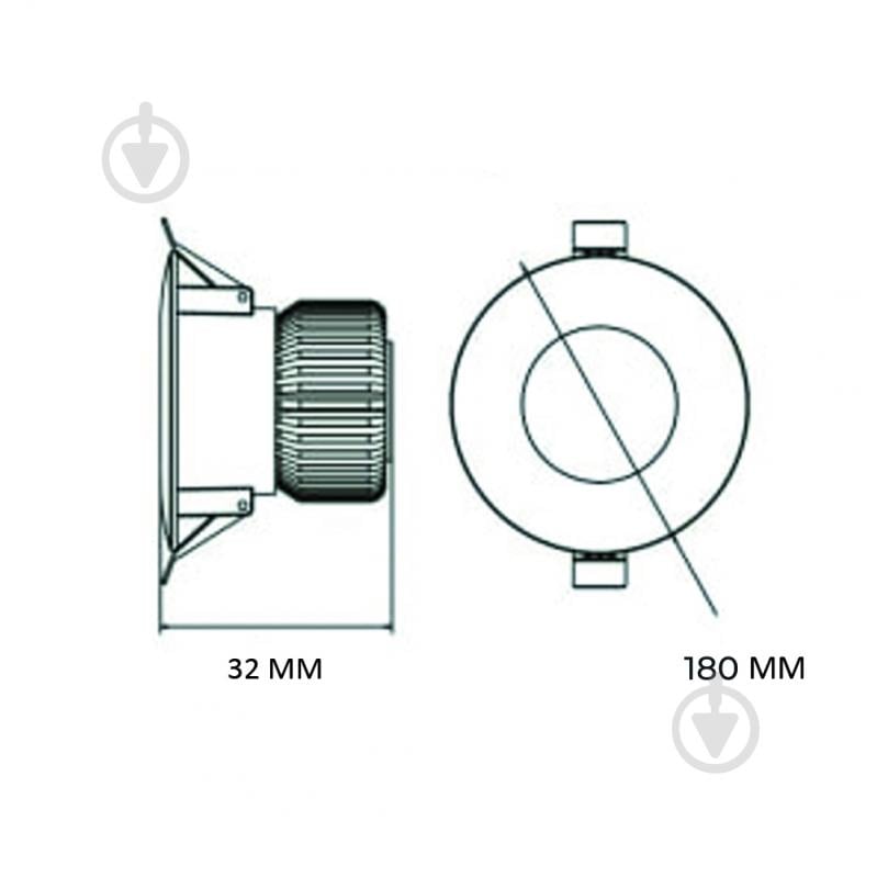 Світильник вбудовуваний (Downlight) HOROZ ELECTRIC ALEXA-24 3CCT 24 Вт 3000-4000-6500 К білий 016-048-1024-010 - фото 2