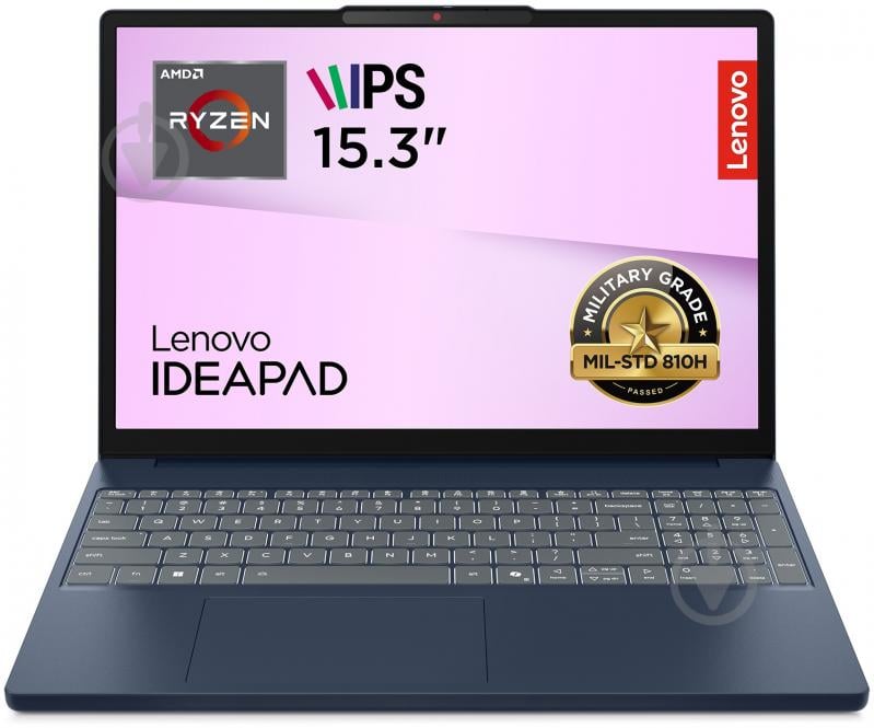 Ноутбук Lenovo ideapad Slim 3 15ARP10 15,3" (83K700AERA) cosmic blue - фото 1
