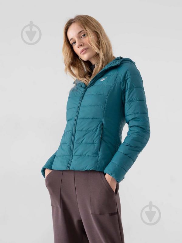 Куртка женская 4F H4Z21-KUDP009-35S р.2XL бирюзовая - фото 3 Куртка женская 4F H4Z21-KUDP009-35S р.2XL бирюзовая - фото 3