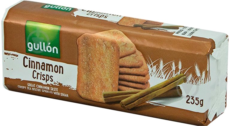 Печиво Gullon з корицею Cinnamon Crisps 8410376040920 235 г - фото 1