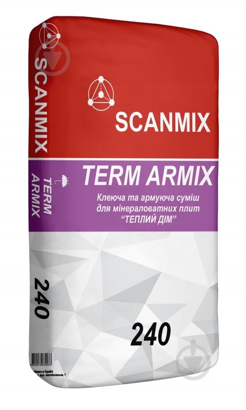 Суміш для приклеювання та армування SCANMIX Term Armix 240 25 кг - фото 1