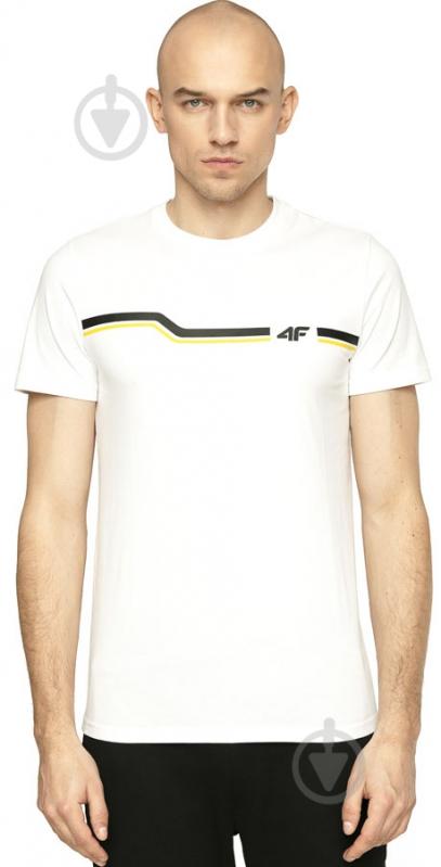 Футболка 4F H4L20-TSM024A-10S H4L20-TSM024A-10S р.M белый - фото 4
