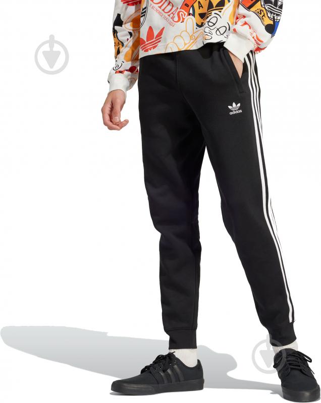 Брюки Adidas 3-STRIPES PANT IU2353 р. 2XL черный - фото 1