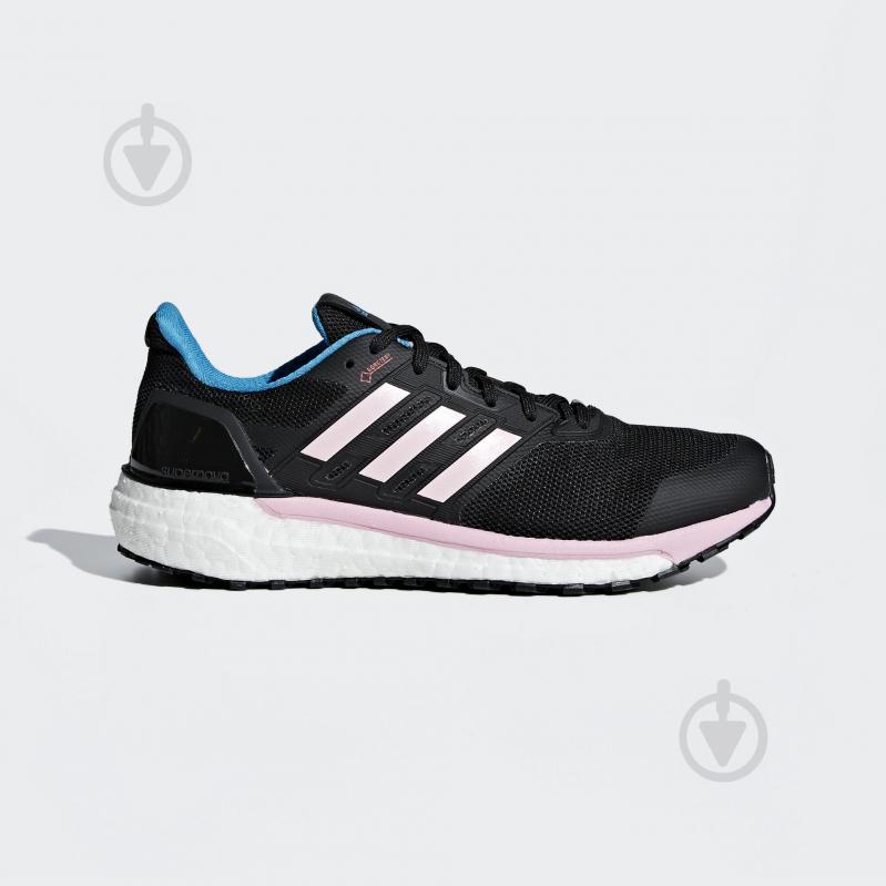 Кроссовки женские демисезонные Adidas SUPERNOVA GTX B96281 р.38 2/3 черные - фото 1