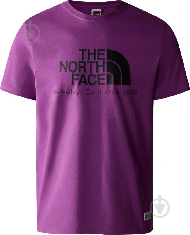 Футболка THE NORTH FACE M BERKELEY CALIFORNIA TEE- IN SCRAP MAT NF0A55GELV11 р.S фиолетовый - фото 1