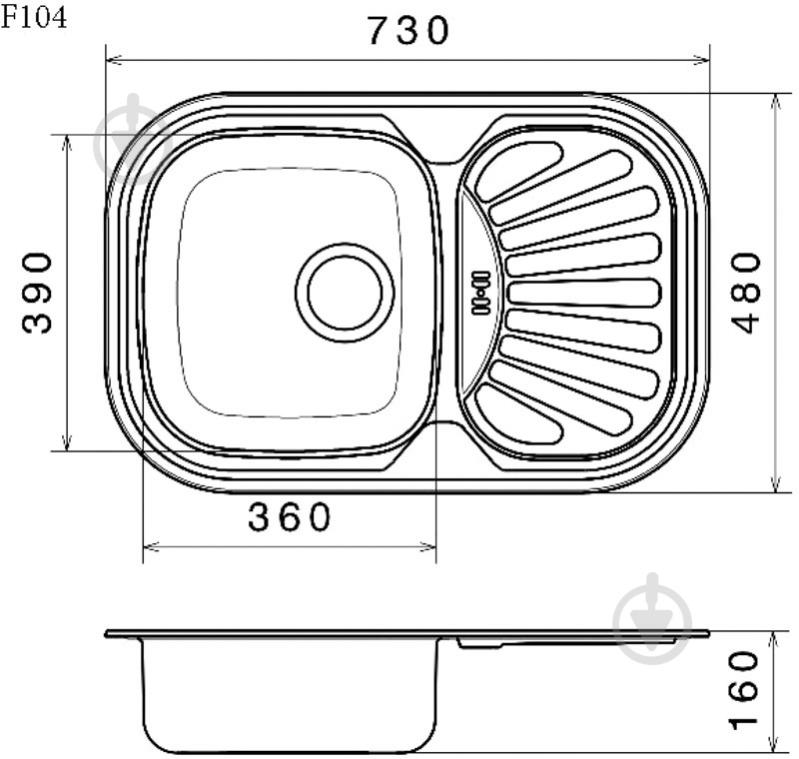 Мийка для кухні Festrum F104 - фото 2
