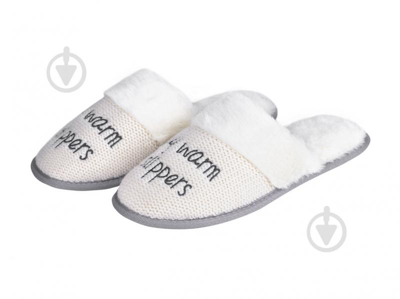 Тапки домашние Twins Solo 3 My Warm Slippers р.40 белый - фото 1