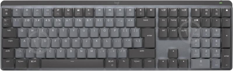 Клавіатура Logitech MX Mechanical Wireless Illuminated Performance Keyboard Tactile Quiet graphite (920-010757) - фото 1