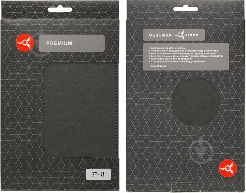 Чохол AIRON Universal case Premium 7-8” grey (4821784622091) - фото 7 Чохол AIRON Universal case Premium 7-8” grey (4821784622091) - фото 7
