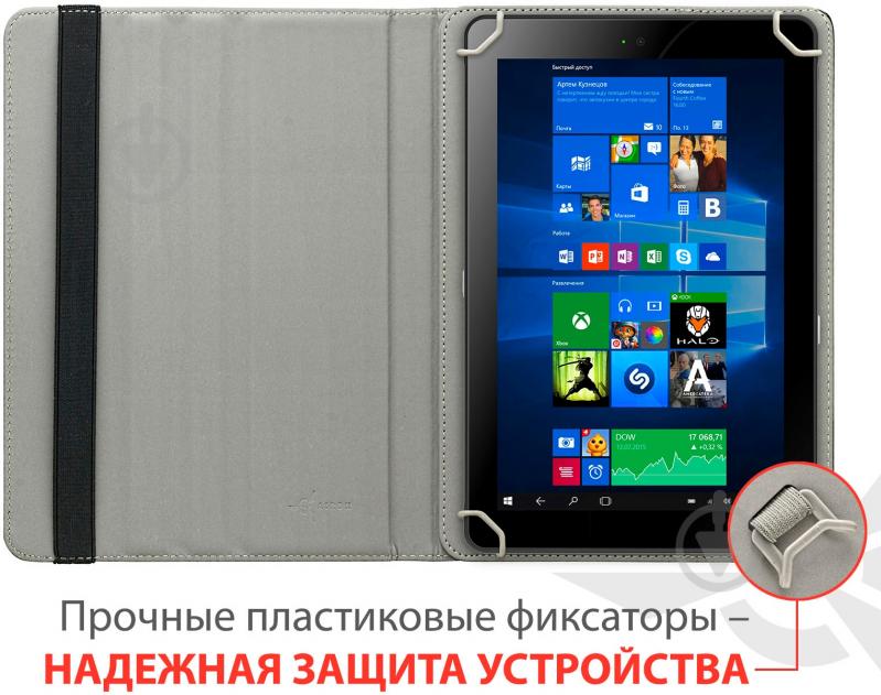 Чехол AIRON Universal case Premium 9-10” black (4821784622094) - фото 6