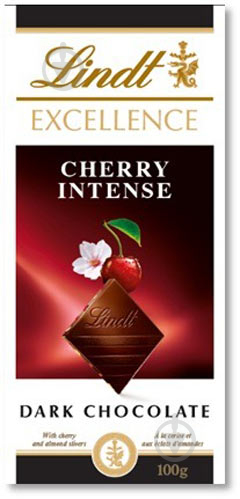 Шоколад LINDT чорний Cherry Intense Excellence 100 г - фото 1