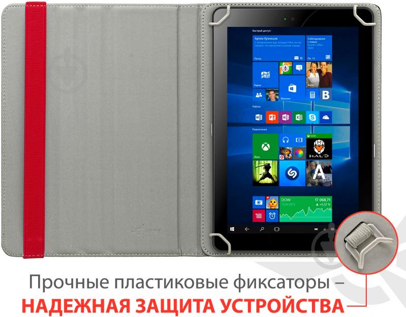 Чохол AIRON Universal case Premium 9-10” red (4821784622097) - фото 6