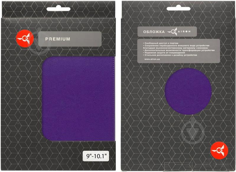 Чехол AIRON Universal case Premium 9-10” violet (4821784622096) - фото 7