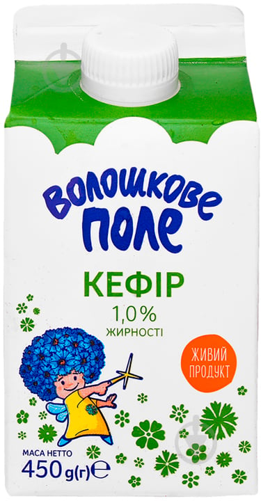 Кефір ТМ Волошкове поле 1% 450 г - фото 1