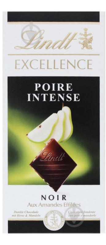 Шоколад LINDT черный Poire Intense Excellence 100 г - фото 1