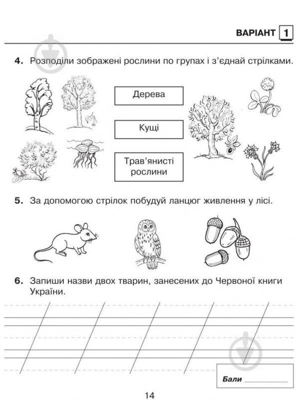 Книга Наталя Будна «Природознавство. Зошит для контрольних робіт : 2 клас (до підр. Гільберг)» 978-966-10-3495-1 - фото 8