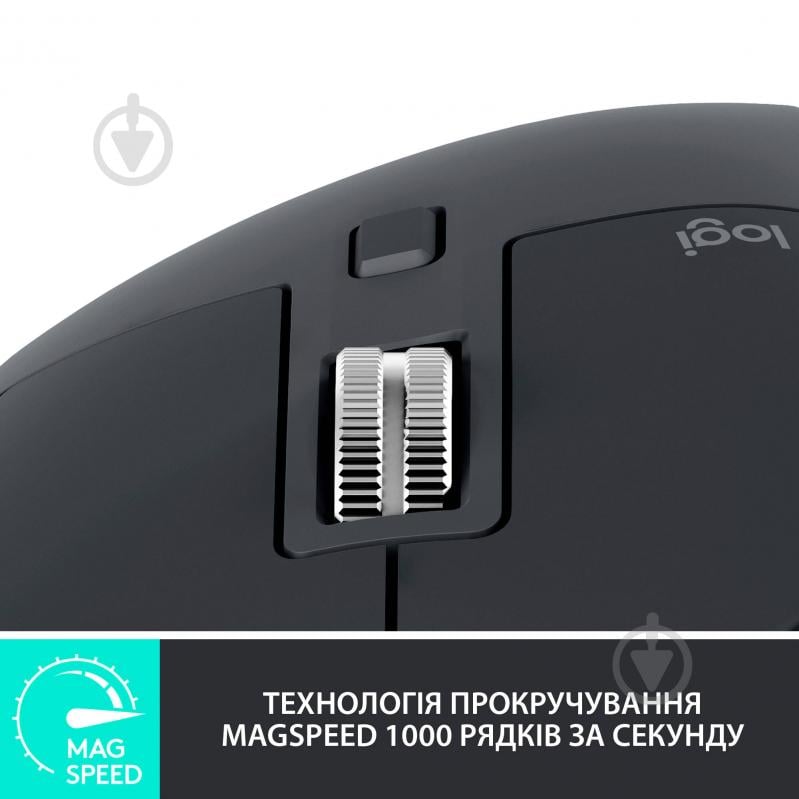 Мишка Logitech MX Master 3S Perfomance Wireless Mouse graphite (910-006559) - фото 4