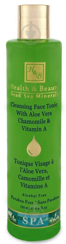 ᐉ Тоник для лица Health and Beauty с Алоэ Вера, зеленым чаем и ...