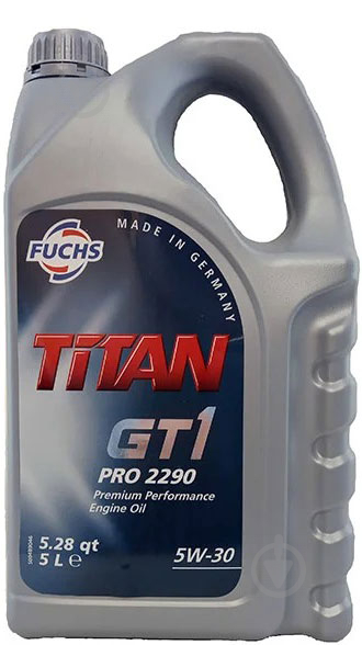 Моторне мастило Fuchs TITAN GT1 2290 5W-30 5 л (TITAN GT1 2290 5W30 5L) - фото 1