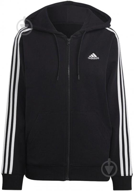 Джемпер Adidas Essentials 3-Stripes French IC8769 р.S черный - фото 1