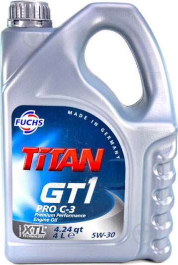 Моторне мастило Fuchs TITAN GT1 PRO C3 5W-30 4 л (TITAN GT1 PRO C3 5W30 4L) - фото 1