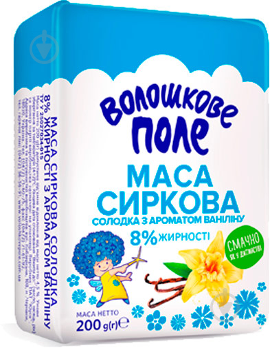 Маса сиркова ТМ Волошкове поле ванілін 8% 200г - фото 1