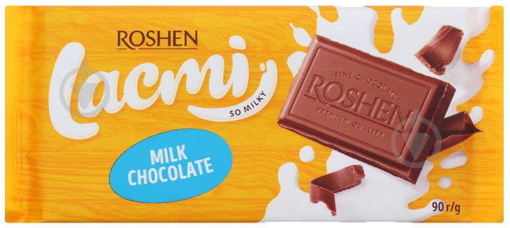 Шоколад Roshen Lacmi молочний 90 г - фото 1
