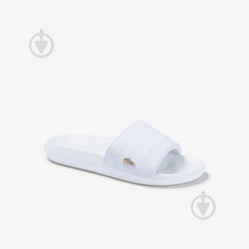 Шльопанці Lacoste CROCO SLIDE 120 3 US CFA 739CFA003621G р.39,5 білий - фото 1 Шльопанці Lacoste CROCO SLIDE 120 3 US CFA 739CFA003621G р.39,5 білий - фото 1