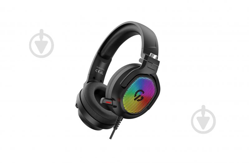 Гарнитура игровая GamePro HS1300 RGB black (HS1300) - фото 2