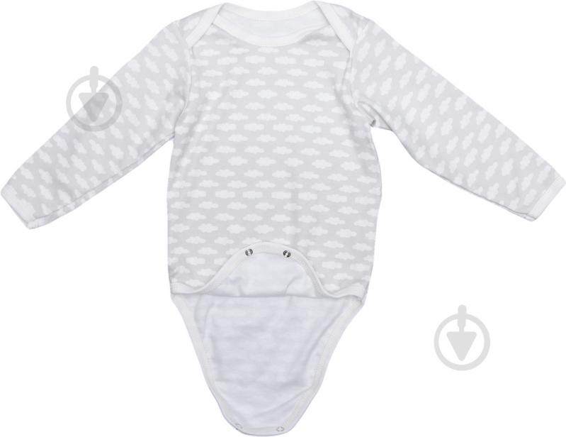 Боди унисекс Bambinelli Тучки р.86 серый с белым - фото 4