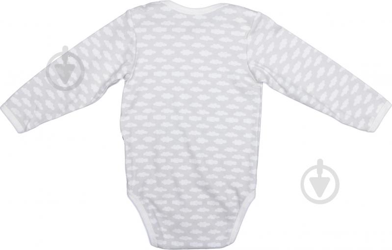 Боди унисекс Bambinelli Тучки р.86 серый с белым - фото 3