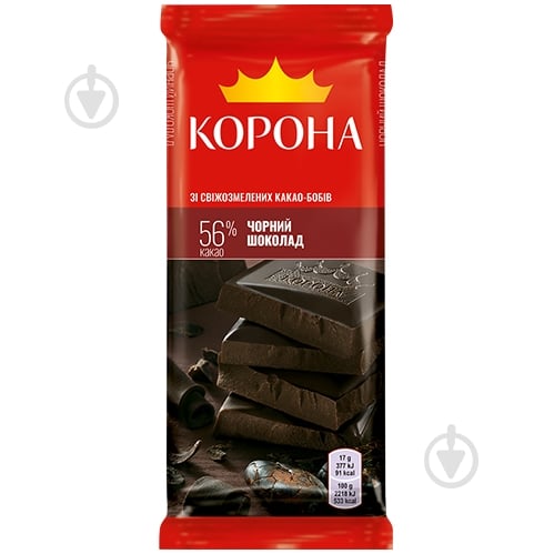 Шоколад Корона чорний 85 г 7622210815385 - фото 1 Шоколад Корона чорний 85 г 7622210815385 - фото 1