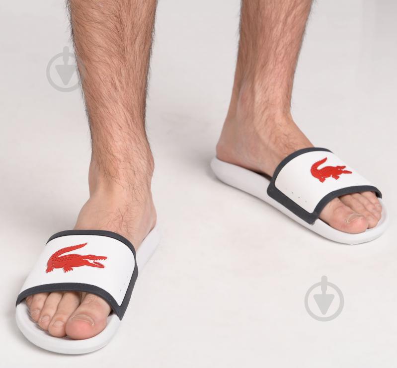 Шлепанцы Lacoste CROCO SLIDE TRI3 CMA 739CMA0043407 р.46 белый - фото 8 Шлепанцы Lacoste CROCO SLIDE TRI3 CMA 739CMA0043407 р.46 белый - фото 8