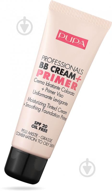 ВВ-крем Pupa Professional + Primer SPF 20 для жирной и комбинированной кожи 01 50 мл - фото 1