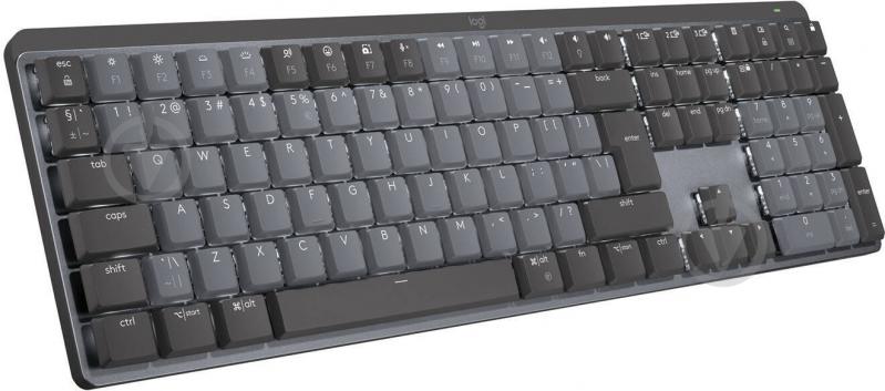 Клавиатура Logitech MX Mechanical Wireless Illuminated Performance Keyboard Clicky graphite (920-010759) - фото 1 Клавиатура Logitech MX Mechanical Wireless Illuminated Performance Keyboard Clicky graphite (920-010759) - фото 1