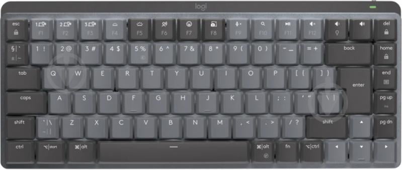 Клавіатура Logitech MX Mechanical Mini Clicky Minimalist Wireless Illuminated graphite (920-010782) - фото 1