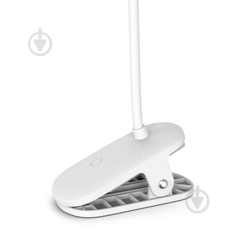 Настільна лампа ColorWay Flexible & Clip 2 із вбудованим акумулятором 24x3,5 Вт білий CW-DL10FCB-W - фото 9