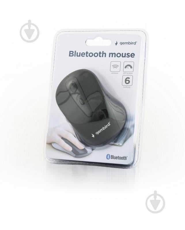 Миша Gembird бездротова Bluetooth black (MUSWB2) - фото 3