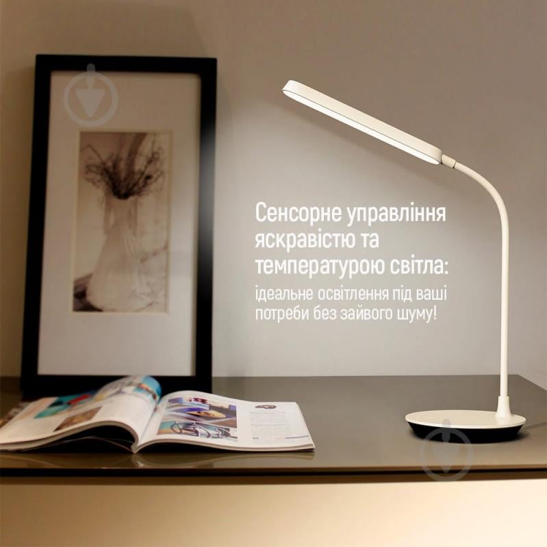 Настільна лампа ColorWay Portable & Flexible 360 із вбудованим акумулятором 36x4 Вт білий CW-DL12FB-W - фото 11