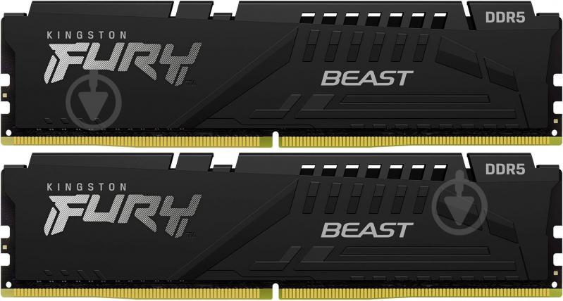 Оперативная память Kingston DDR SDRAM 32 GB (2x16GB)(KF560C40BBK2-32) Fury Beast Black - фото 2