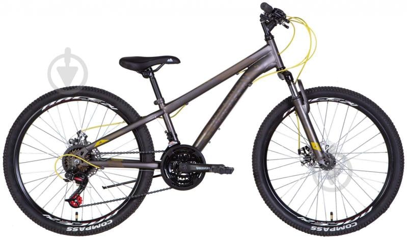 Велосипед Discovery 24" 11.5"(29 см) RIDER OPS-DIS-24-308 сірий із жовтим - фото 1