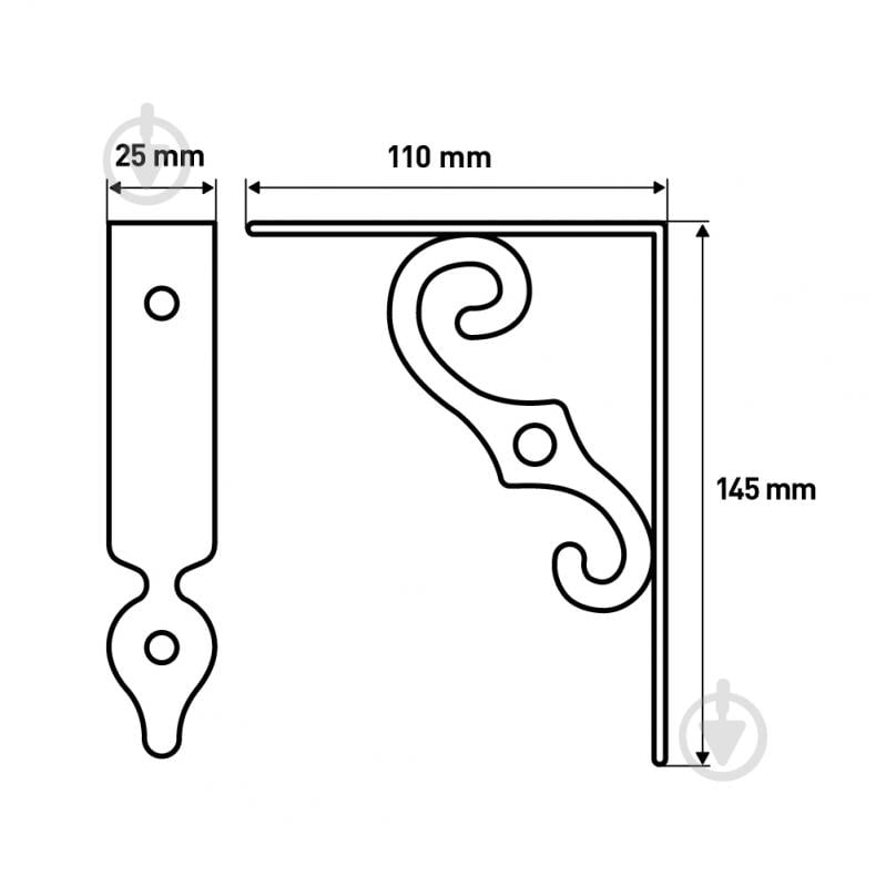 Larvij Флюгер черный L7649BL - фото 6