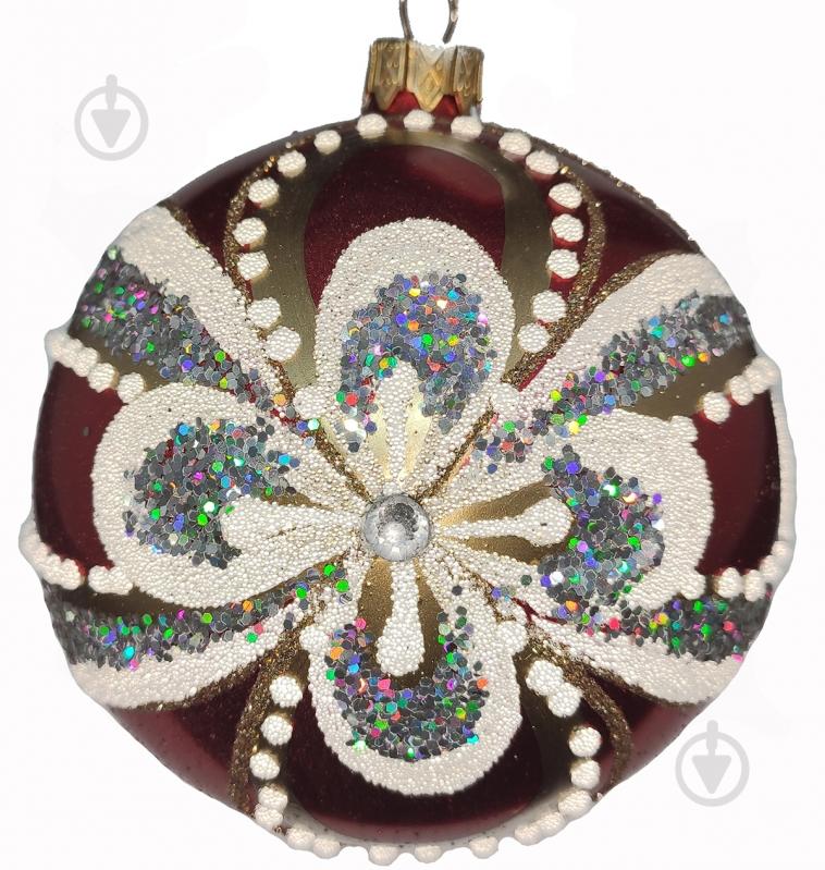 ᐉ Куля новорічна 100 мм червоний • Краща ціна в Києві, Україні • Купити ...